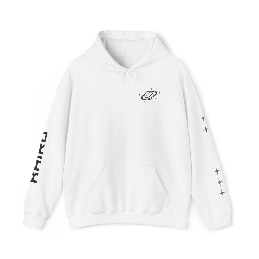 KAIRO | Minimal Saturn Planet Illustration Hoodie | Star Sleeve