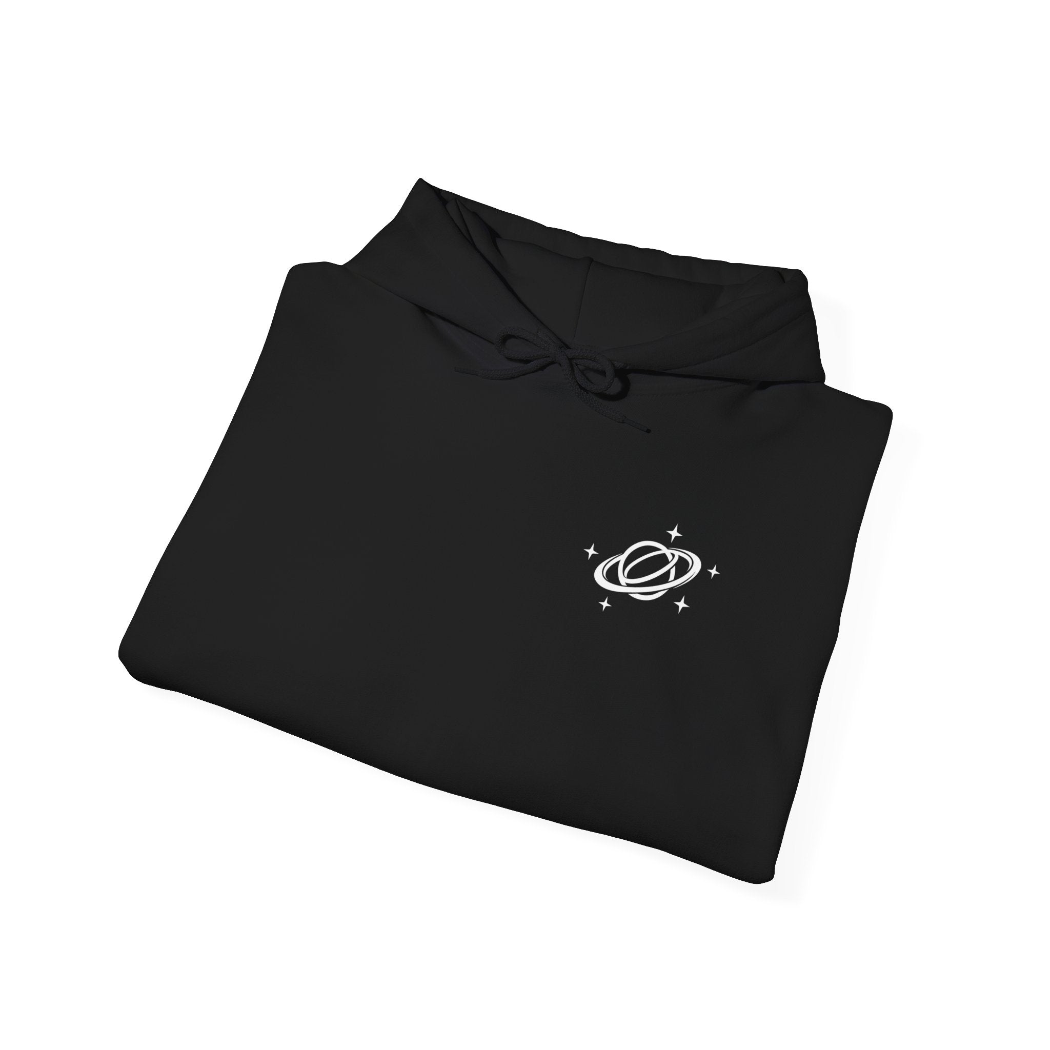 KAIRO | Minimal Saturn Planet Illustration Hoodie | Star Sleeve