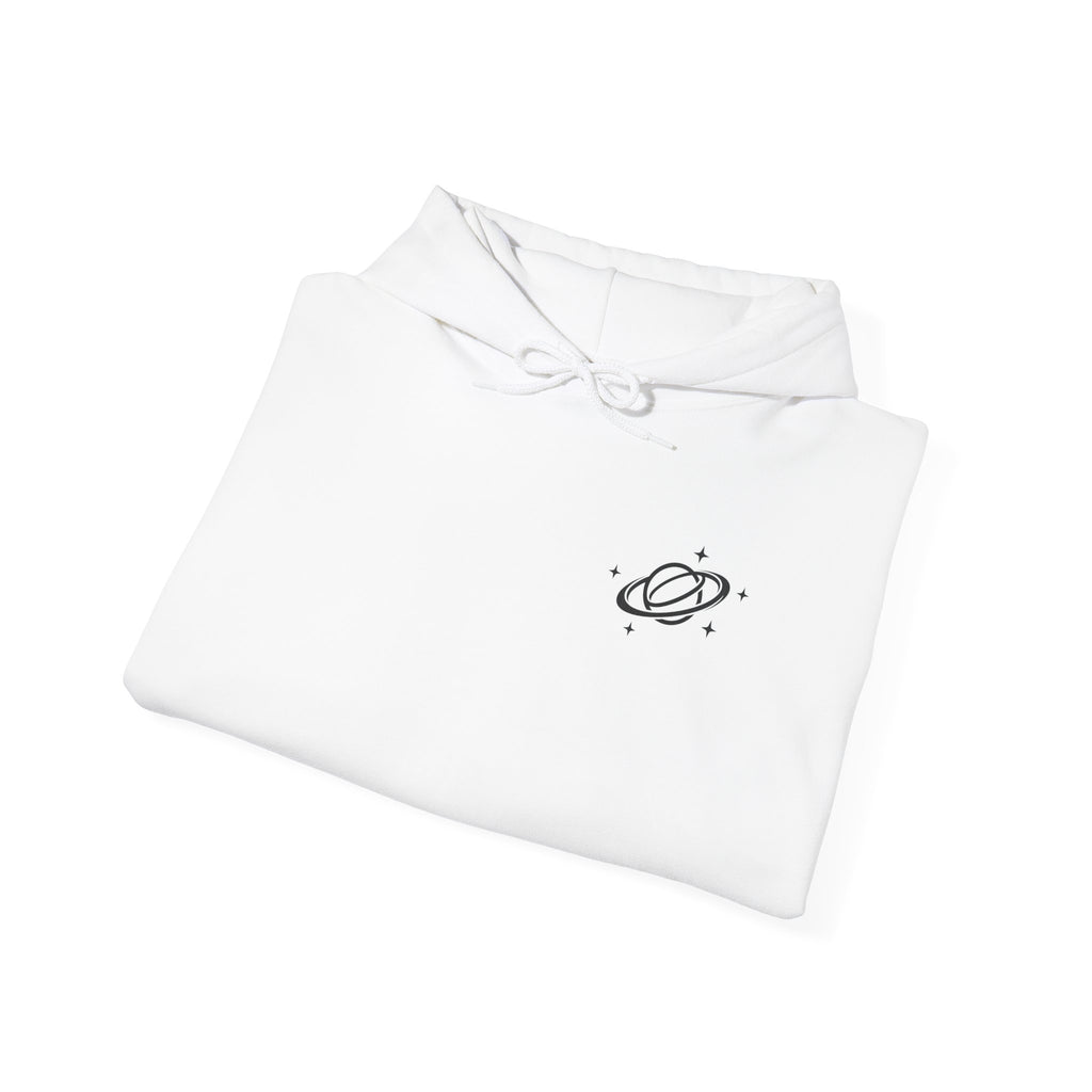 KAIRO | Minimal Saturn Planet Illustration Hoodie | Star Sleeve