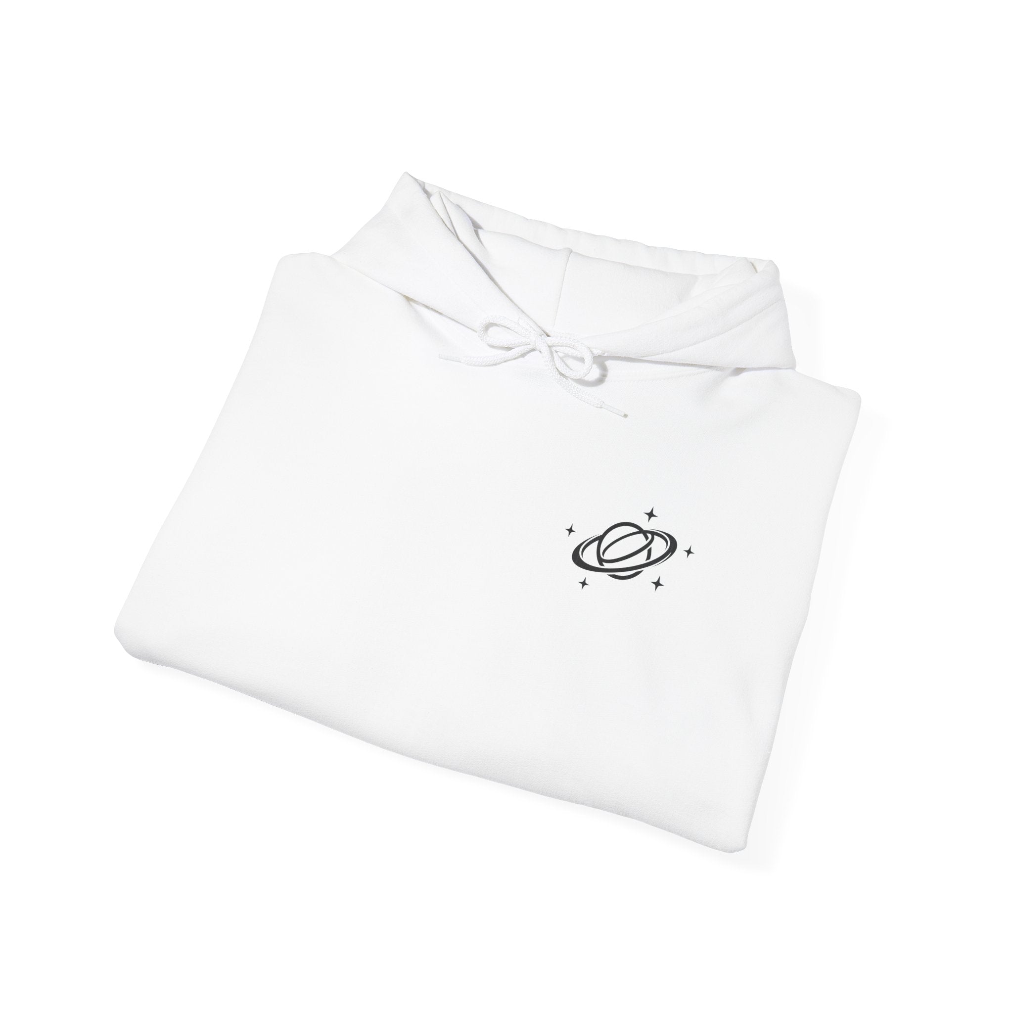 KAIRO | Minimal Saturn Planet Illustration Hoodie | Star Sleeve