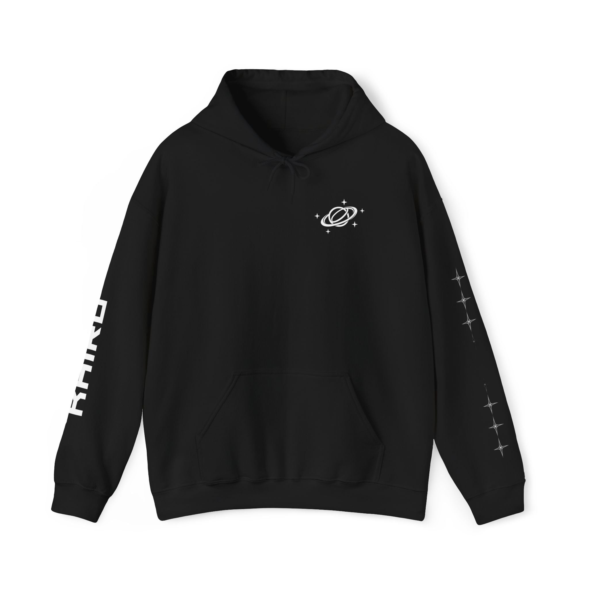 KAIRO | Minimal Saturn Planet Illustration Hoodie | Star Sleeve